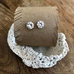 ‘Diamond’ stud earrings.